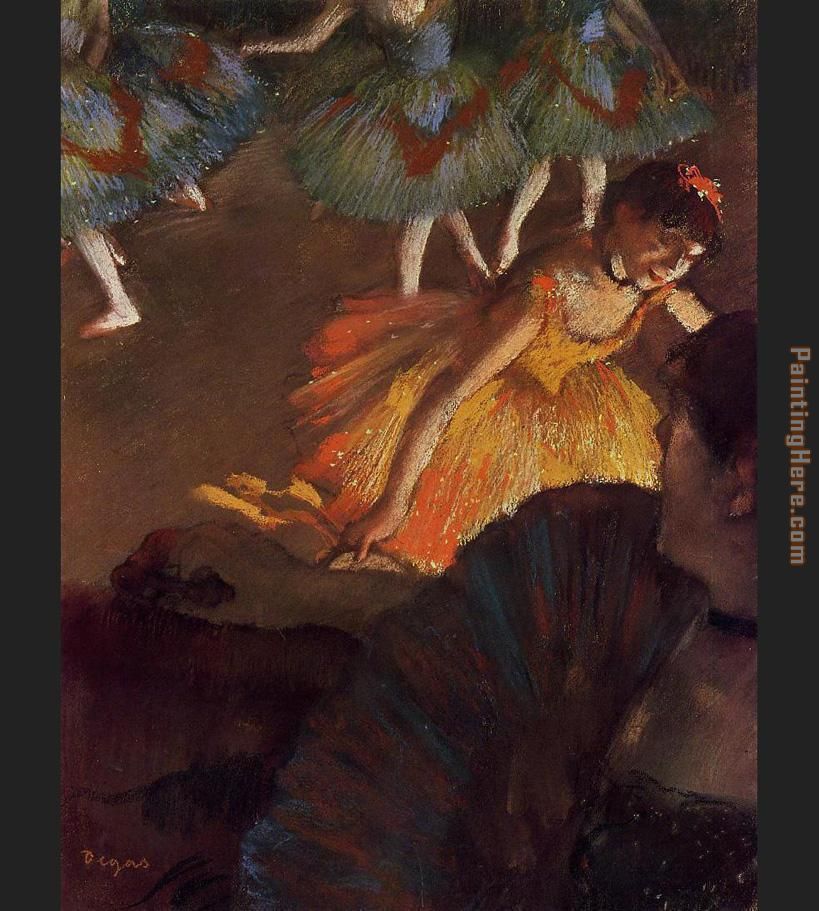 Edgar Degas Ballerina and Lady with a Fan